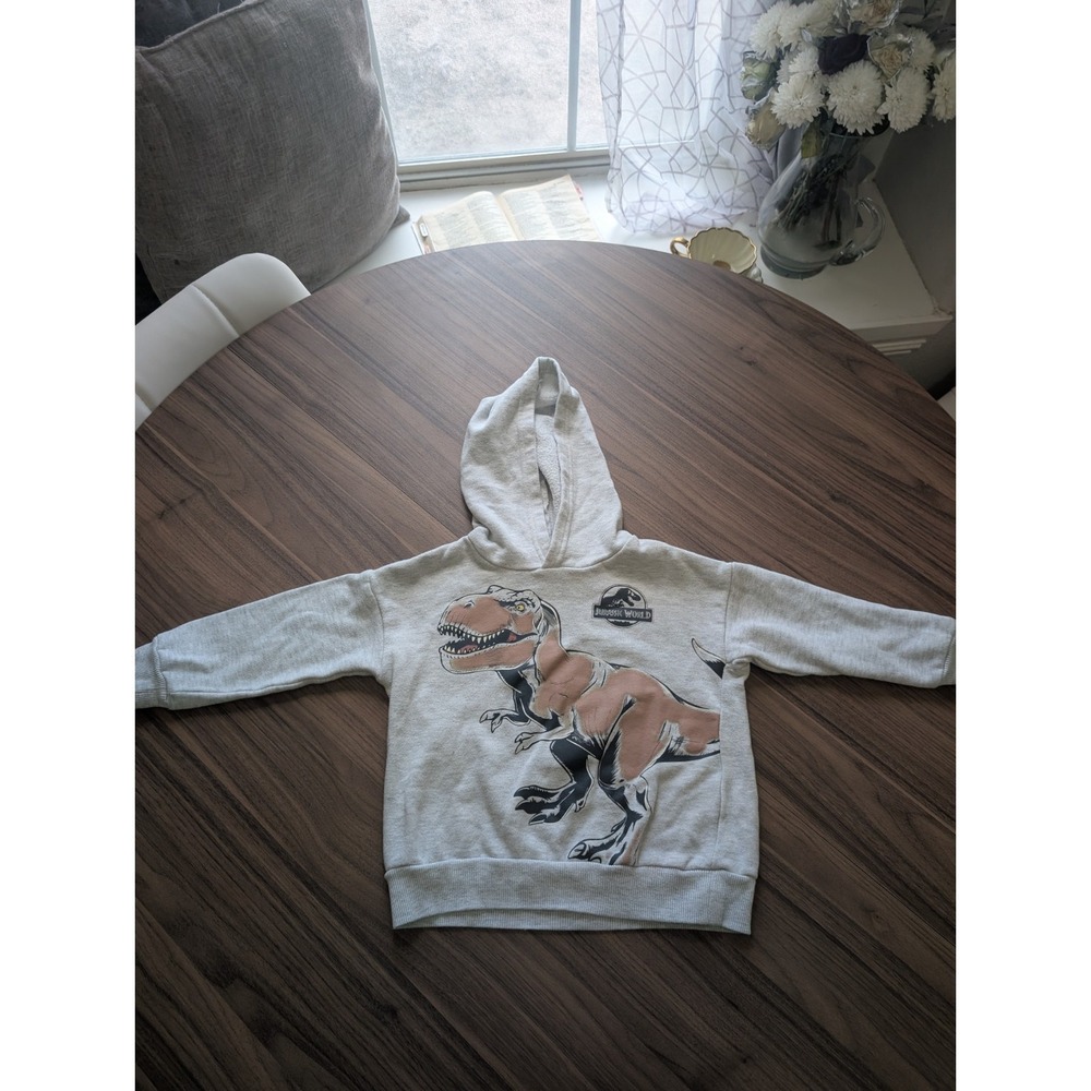 Jurassic World Toddler Boys 4T Hoodie & Sweatshirt T-Rex Dinosaur Clothing Lot